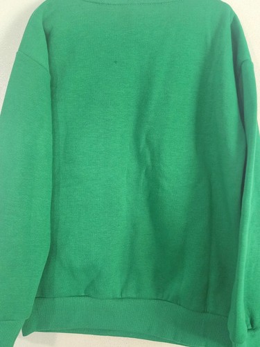 Talking Elf Christmas Sweater Kids Size 8 Medium Green Graphic Long Sleeve - Picture 5 of 5