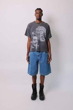 New Vtg Baggy Wide-Leg JNCO Like Denim Skyliner Jean Shorts