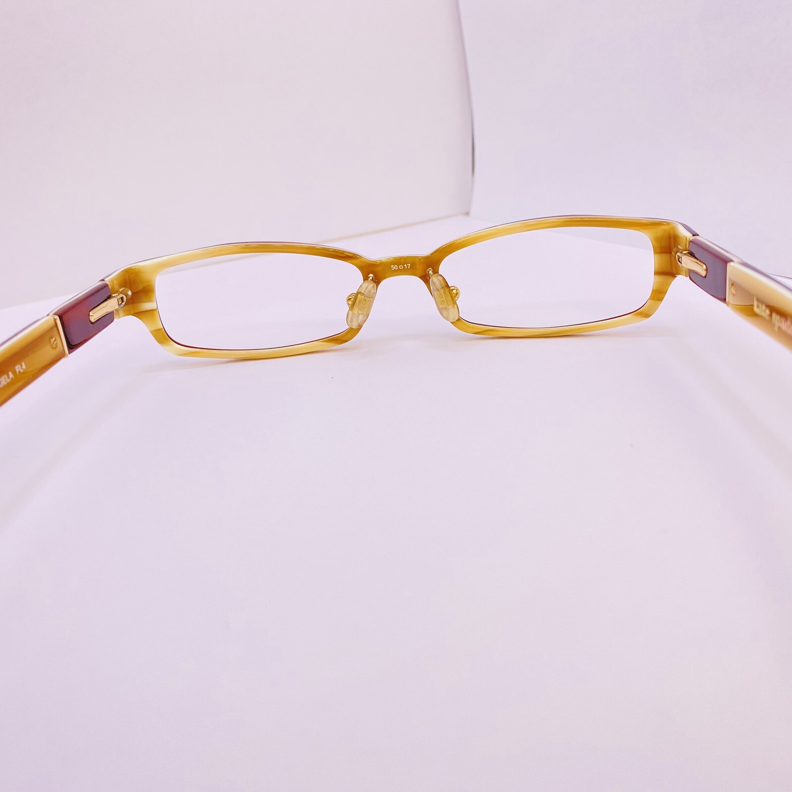 Kate Spade Angela Eyeglasses FL4 50 [] 17 135 MM Brown Cream Women’s thumbnail 7