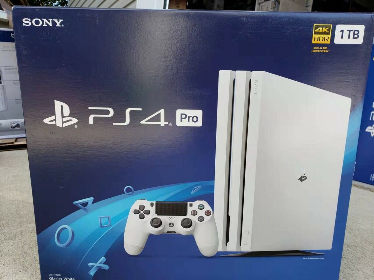 Brand New Sony PlayStation 4 PS4 Pro 1TB Glacier White discountinued