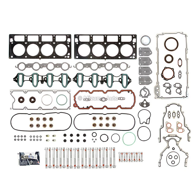 Full Gasket Set Head Bolts Fit 05-11 Chevrolet GMC Buick Cadillac 4.8 5.3 - Image 2 of 4