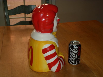 RONALD McDONALD RESTAURANT, CERAMIC COOKIE JAR (Retired) , VINTAGE