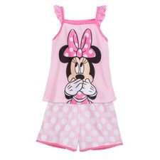 New Disney Store Minnie Mouse Polka-Dot Short Sleep Set for Girls 5/6 7/8 9/10