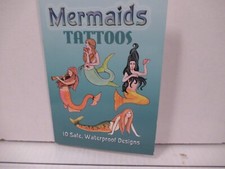 Ruth Soffer Mermaid Tattoos 10 Safe Waterproof Design in booklet NEW