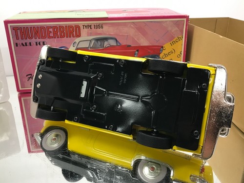 FIFTIES JAPAN 1956 FORD THUNDERBIRD HARDTOP - TIN TOY -YELLOW 1:18- GOOD IN BOX - Imagen 7 de 9