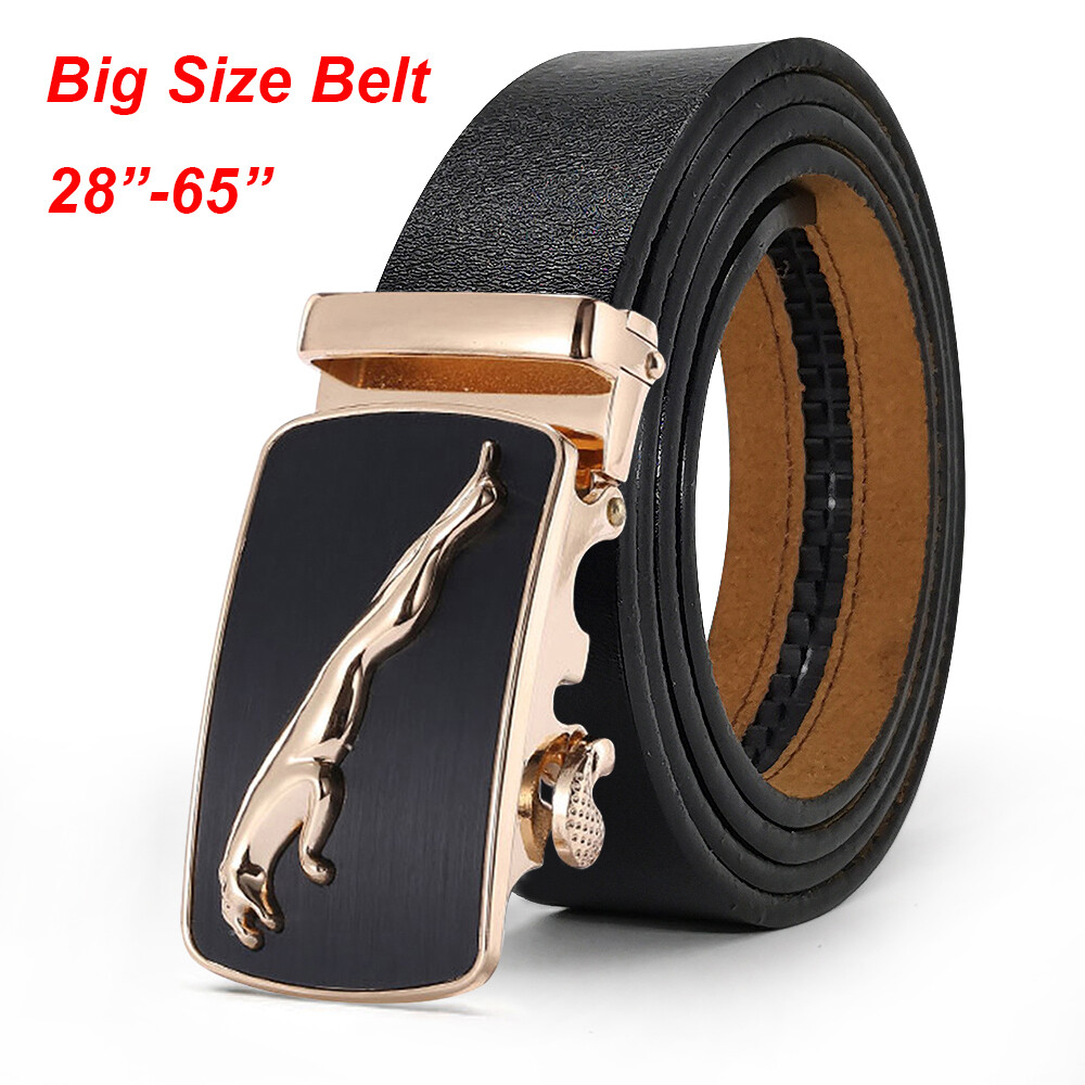 Mens 100% Genuine Leather Ratchet Dress Belt Automatic Buckle Belt Size 28-65 Mens 100% Genuine Leather Ratchet Dress Belt Automatic Buckle Belt Size 28-65