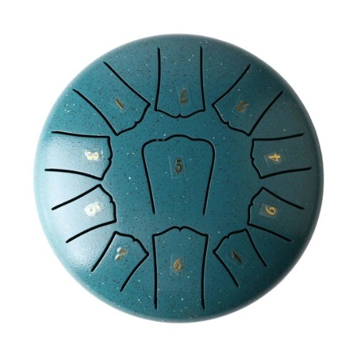 Mini Steel Tongue Drum 6 Inch 11 Notes Hollow Drum Music Drum Ethereal Drum Yoga - Picture 23 of 26