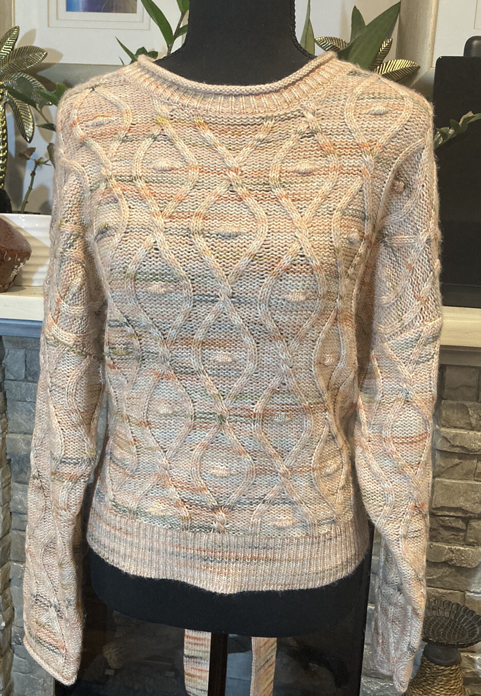 Universal Thread Pullover Crew neck Cable Knit Wo… - image 2