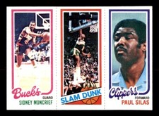 1980 Topps Basketball #110 Moncrief Shelton Silas NM/MT *e39