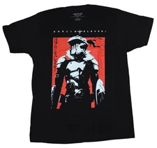 Goblin Slayer Mens T-Shirt - Red & White Boxed Image Under Name