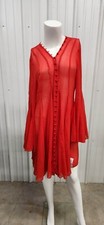 SALE-New : ASOS Red Sheer Night Gown Style Bedroom Wear / Size 12