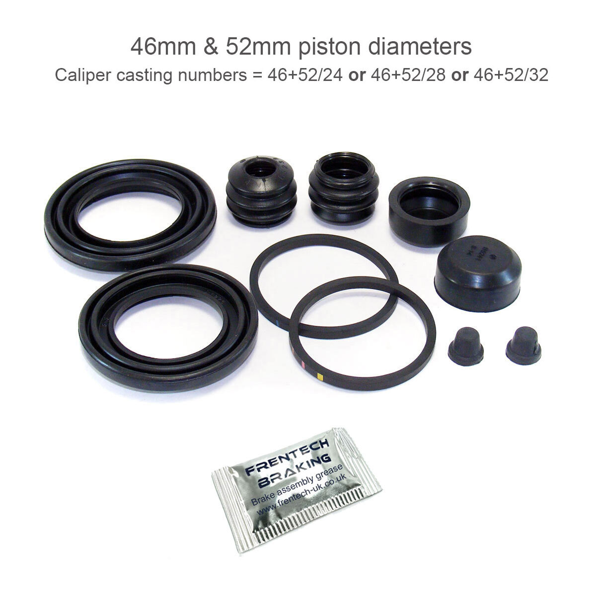 For Citroen Relay 2006-2016 1x Front Caliper Repair Kit (Casting = 46+52/##)