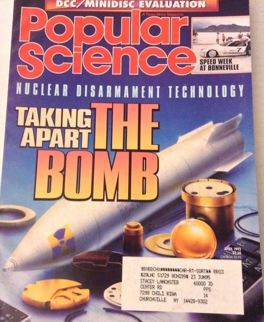 Popular Science Magazine Nuclear Disarmament Technology April 1993