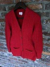 N.Peal 100 Pure Cashmere Cable Knit Cardigan Sweater Scotland