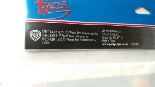 32 Speed Racer Birthday Party Treat BAGS Hallmark Loot Bags CANDY NASCAR - Picture 3 of 4
