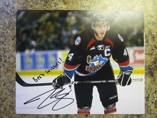 TYSON BARRIE AUTOGRAPHED 8X10 MATTE PHOTO COLORADO AVALANCHE KELOWNA ROCKETS EE