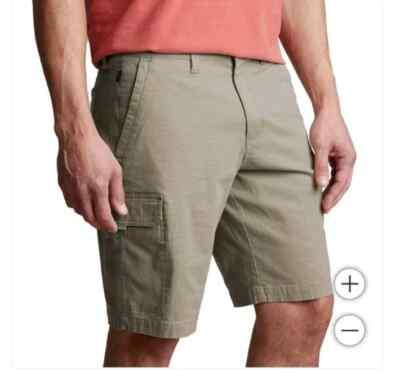 Copper & Oak Men s Cargo Shorts Flex Waist Stretch Cotton Casual 10  Inseam NWT