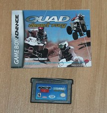 Monster Trucks Quad Desert Fury Nintendo Game Boy Advance GBA & Manual Working