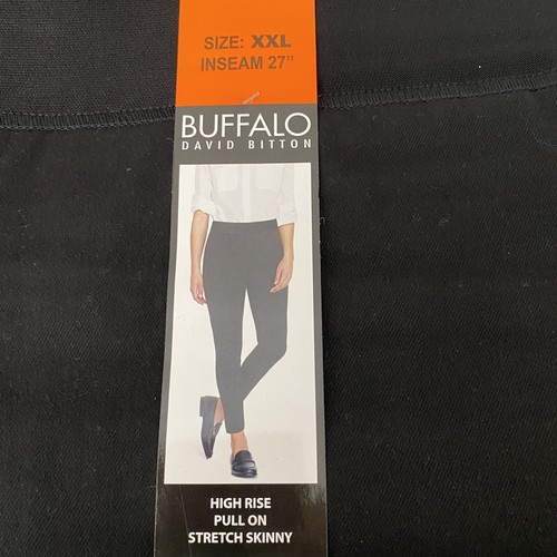 Buffalo David Bitton Women's High Rise Pullon Stretch Skinny Jeans,XXL,Black,NWT - Picture 3 of 5