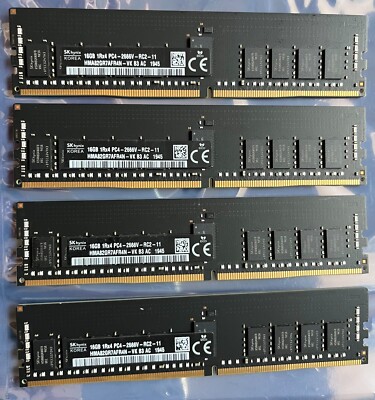 Apple Original iMac Pro A1862 64GB Memory Kit 4x 16GB ECC DDR4 2666MHz RAM 2017