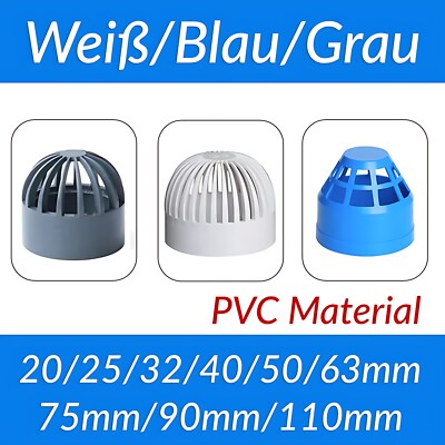 PVC Filter Netz Innen Ø 20mm - 110 mm Klebe Muffe Aquarium Endrohr