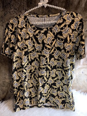 NWT Moschino Toy Bear Swim Tee T Shirt 100% Cotton In Black