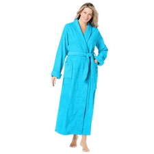 Dreams & Co. Women's Plus Size Terry Towel Robe, SIZE 2XL, (ID# 50983-250)