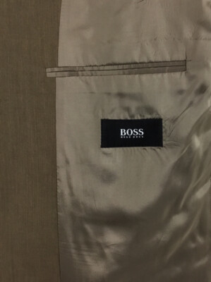 Hugo Boss Tizian Lucca Sport Coat Men s 44R Tan Lanificio F.lli Cerruti Wool