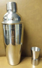 New! WORLD CLASS COCKTAIL SHAKER with Carrying Bag, 4 Piece, Stainless Steel