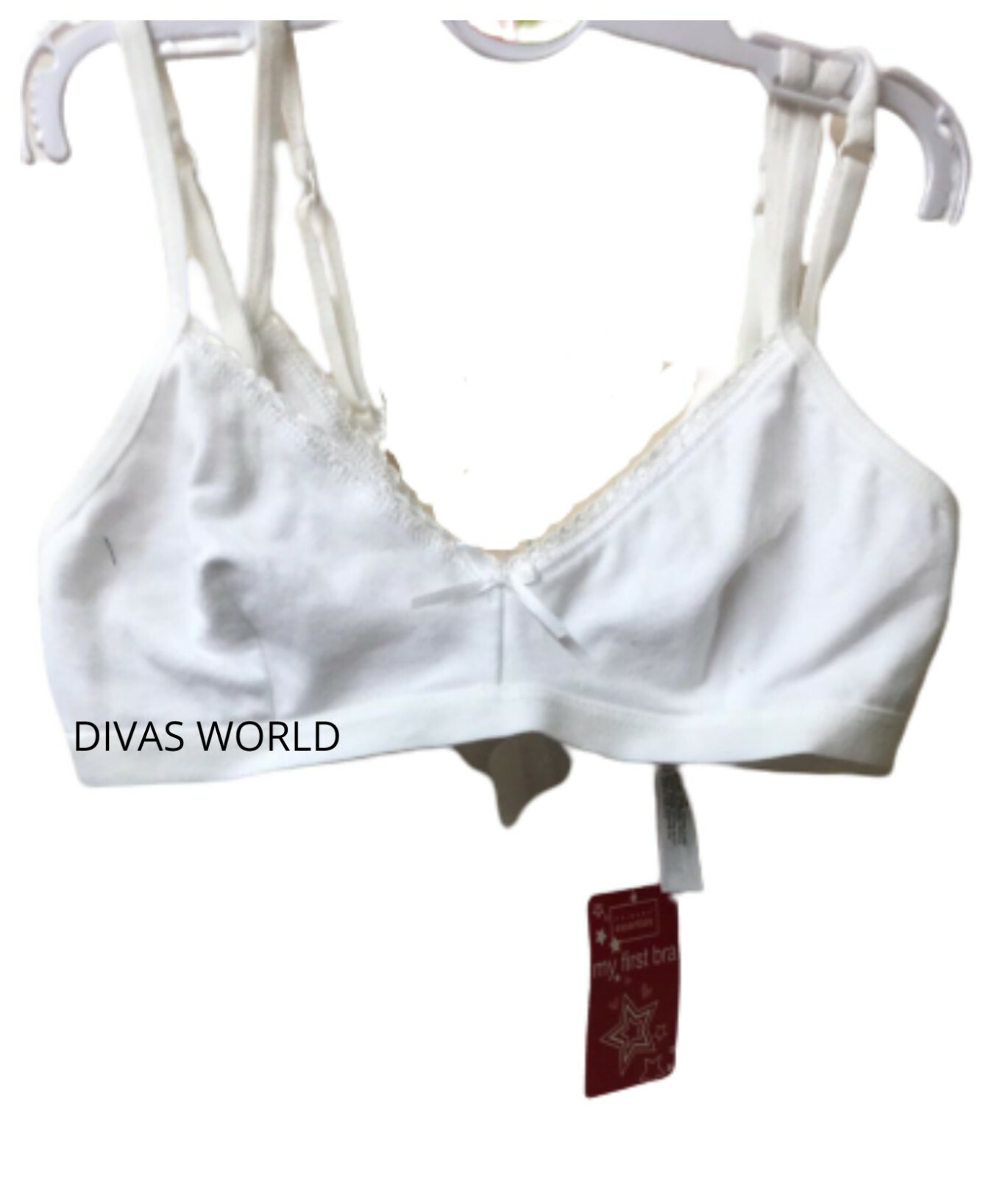 Women's White Bra Pack Of 2 Essentials My First Cotton Bras Size 30AA