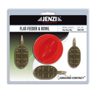 Jenzi  Flat-Feeder Sortiment Method-System 20-30-40g + Futtermulde