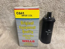 WELLS C841 IMPORT IGNITION COIL 12 VOLT MADE IN THE USA