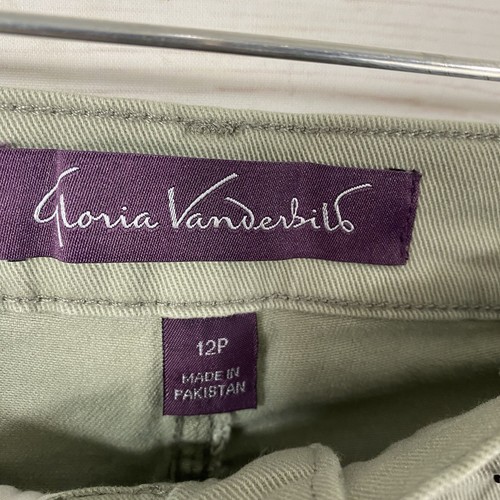 Gloria Vanderbilt Womens Amanda Cropped Tapered Leg Jeans Sz 12P Green New - Picture 8 of 16