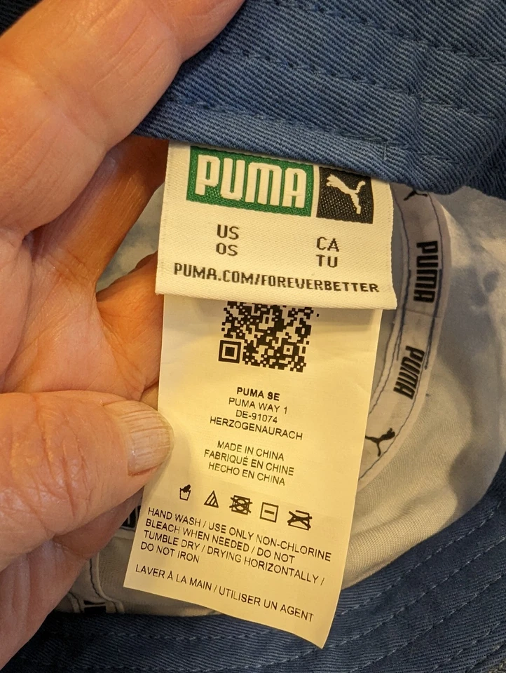 Sombrero de cubo Puma talla única azul claro tie dye unisex Foto 4 de 4