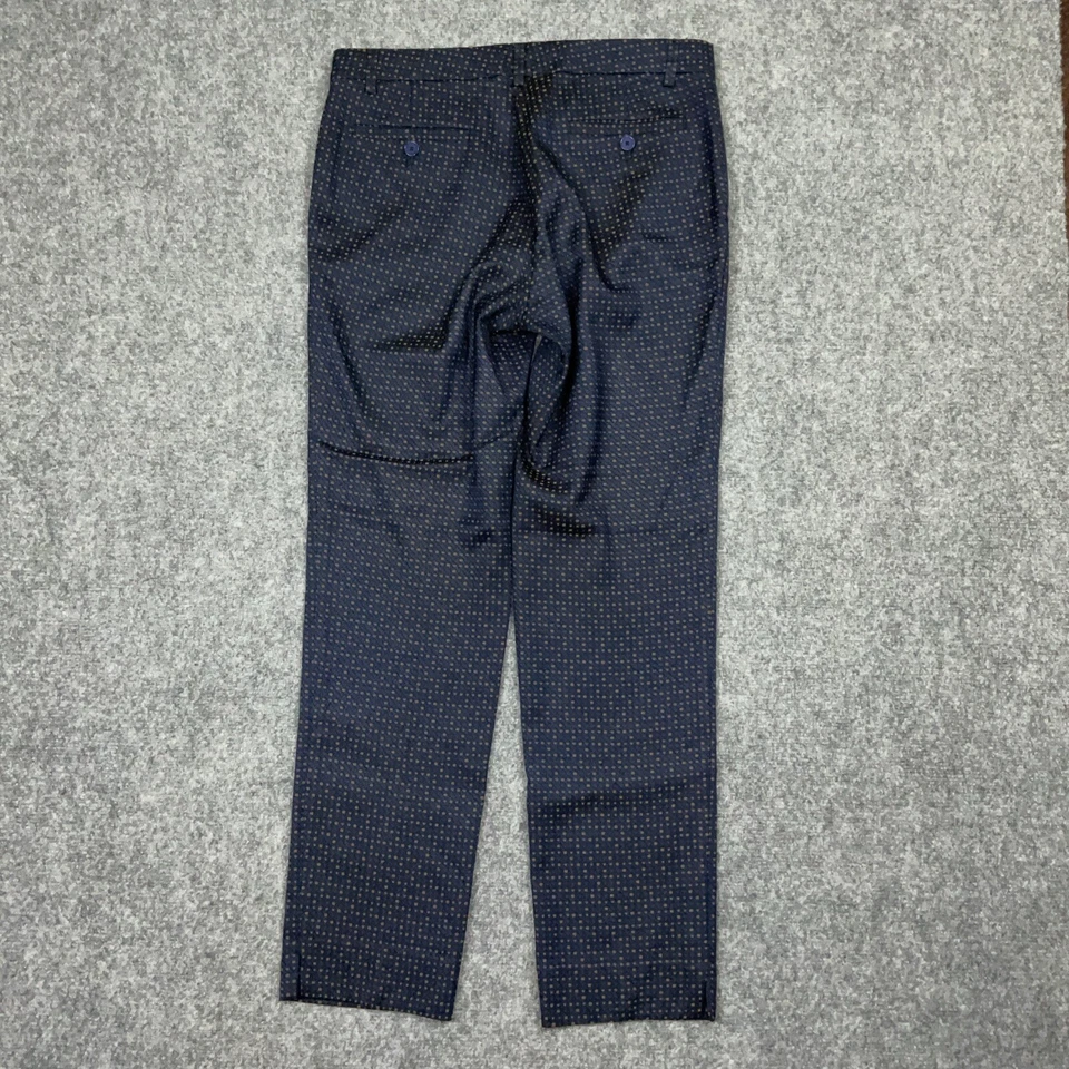 Pantalones ETRO Mujer Talla 40 Azul Tobillo Fiesta Negocios Informales Foto 2 de 4