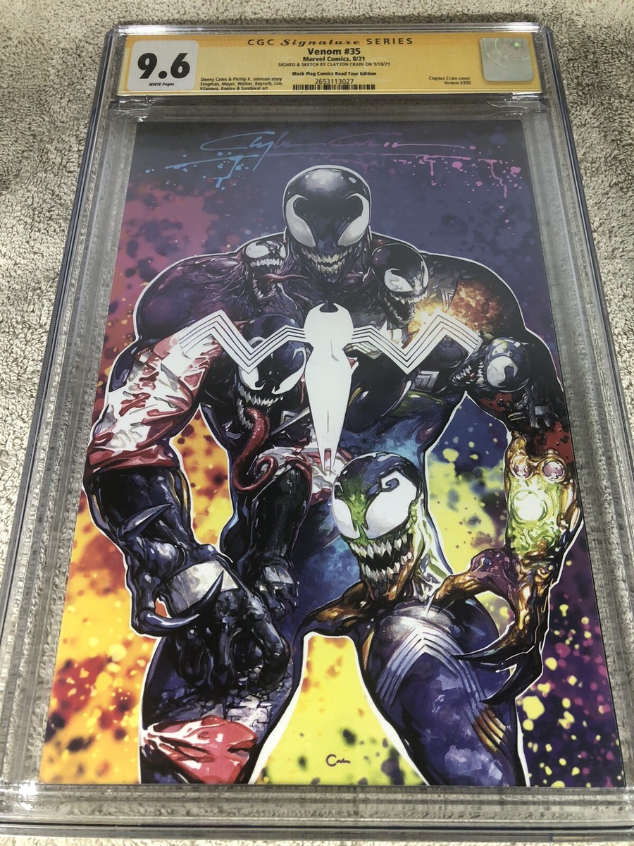 Venom 35 CGC 9.6 SS Crain Black Flag Road Tour Infinity Murder