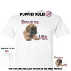 Puppies Rule Bullmastiff Mastiff Dog Born In The Usa Series Graphic T Shirt