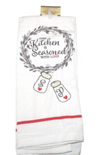 Seasoned With Love Towel 15 x 25 Cotton Dish Hand All Purpose Kitchen