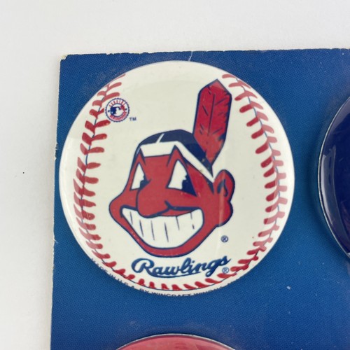 Lote de 6 prendedores de metal Wincraft Cleveland béisbol vintage 1997 Wahoo - Imagen 2 de 8
