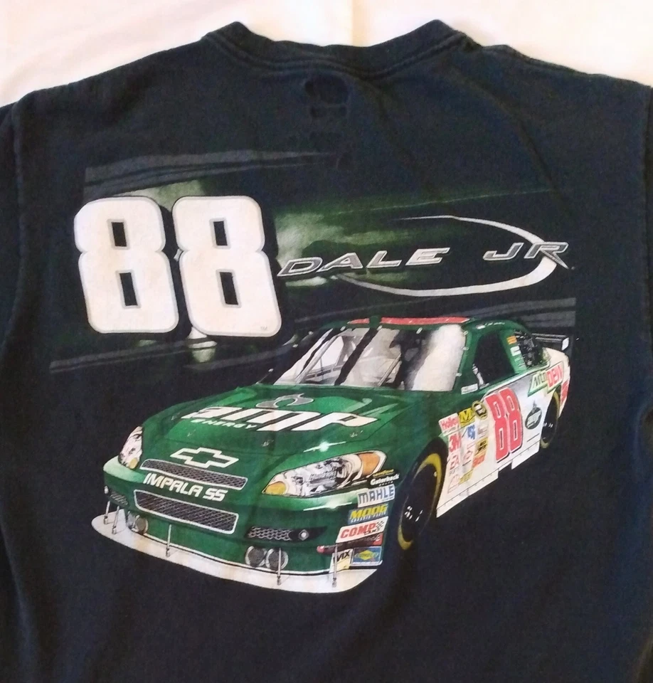 Camiseta para niños mediana NASCAR Earnhardt Jr 88 nueva energía impresa delantera y trasera Foto 4 de 4
