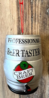 Keg Of Beer Ornament 4''
