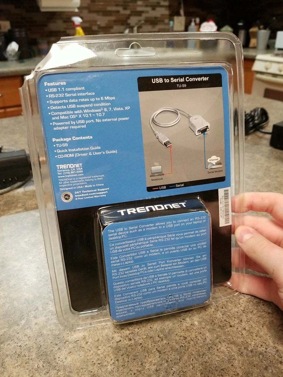 TRENDnet TU-S9 USB To Serial Converter USB To RS-232 (Serial) | EBay