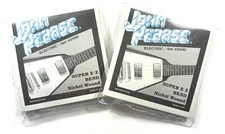 John Pearse Guitar Strings 2 Sets Electric Super EZ Bend 09-42 Nickel Wound