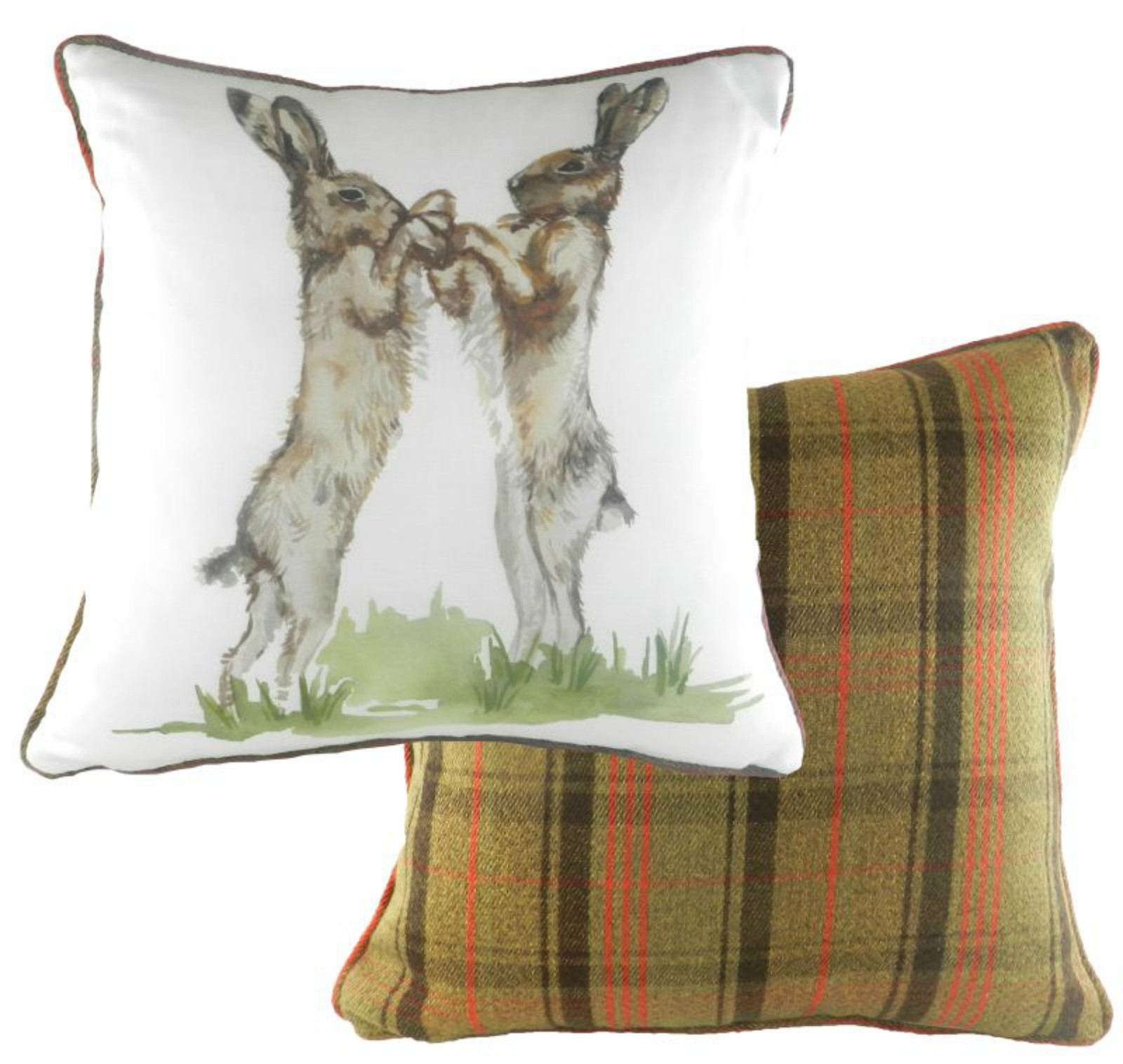 Country Cushions, Reversible range of stunning animal cushions, Hares