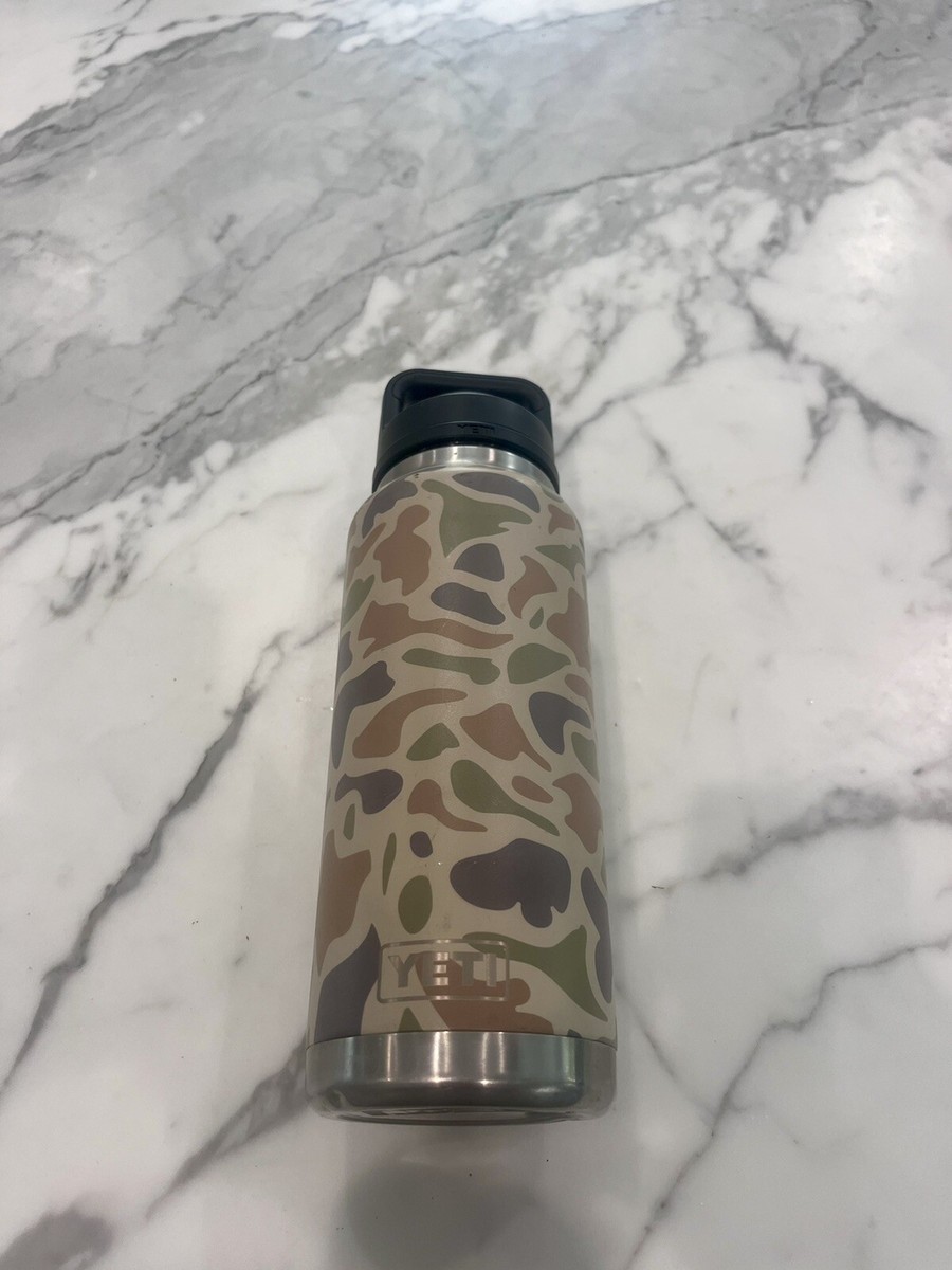 RARE Yeti 36oz Rambler OG Camouflage Duck Camo Bottle Tumbler 36