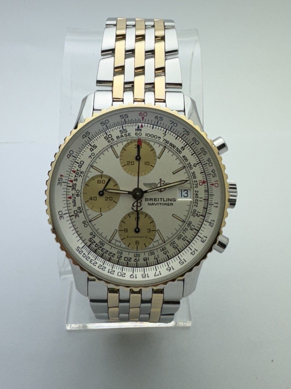 BREITLING Old Navitimer D13022 Chronograph K18YGB… - image 3
