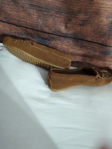 Minnetonka Moccasins Women's Brown Suede Sandals - Size 6.5 #L20 - Picture 3 of 5