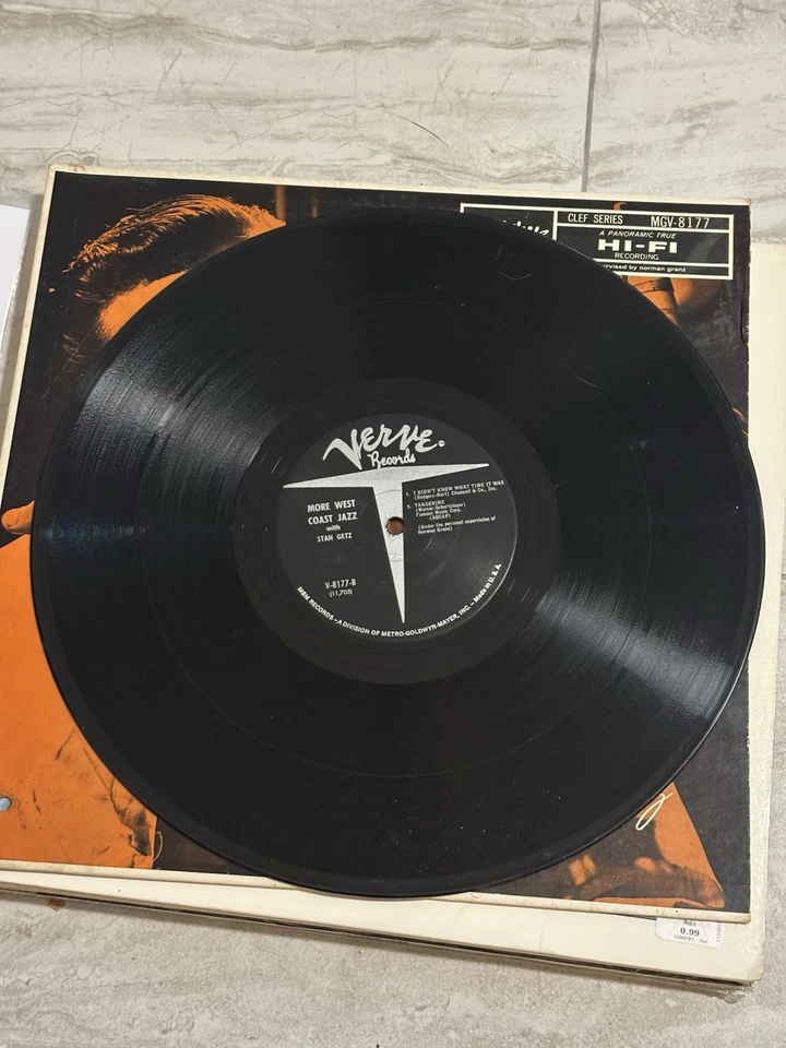 Stan Getz - More West Coast Jazz Lp Vinyl Record 1958 Clef Series VG+ Mono - Image 3 of 4