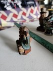 Vintage Folk Art Carved Wood Wine Bottle Stopper - Old Wooden Stopper Moveable  — photo 4