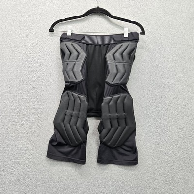Adidas Men Activewear Shorts L Black Padded Techfit Compression Climalite Logo